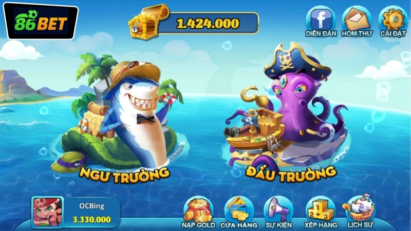 Giới thiệu game bắn cá đổi xu 86BET dành cho người chơi mới